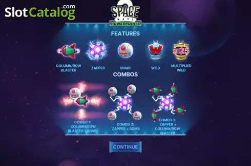 Скрин2. Space Wars 2 Powerpoints слот