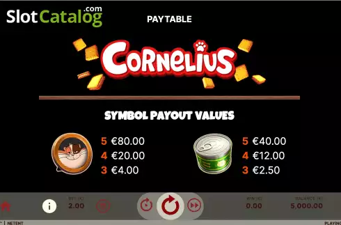 Скрин7. Cornelius слот