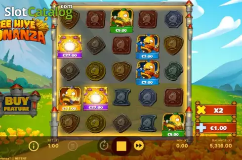 Скрин2. Bee Hive Bonanza слот