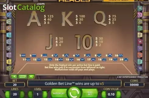 Скрин9. Egyptian Heroes слот