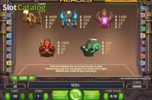 Скрин8. Egyptian Heroes слот