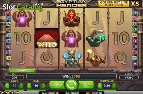 Скрин4. Egyptian Heroes слот