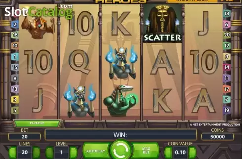 Скрин5. Egyptian Heroes слот