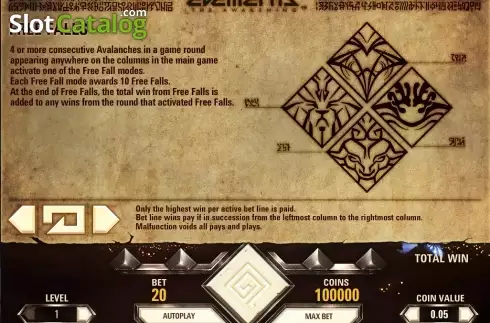 Скрин9. Elements: The Awakening слот