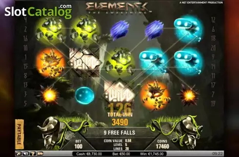 Скрин2. Elements: The Awakening слот