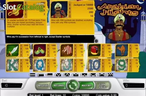 Скрин5. Arabian Nights (Netent) слот