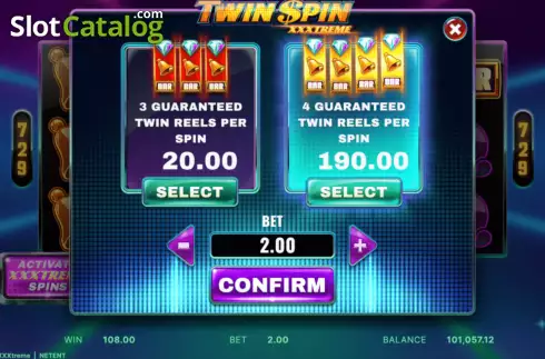 Скрин9. Twin Spin XXXTreme слот