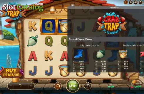 Скрин9. Crab Trap слот