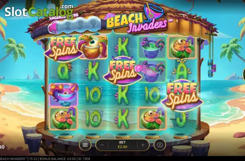Скрин5. Beach Invaders слот