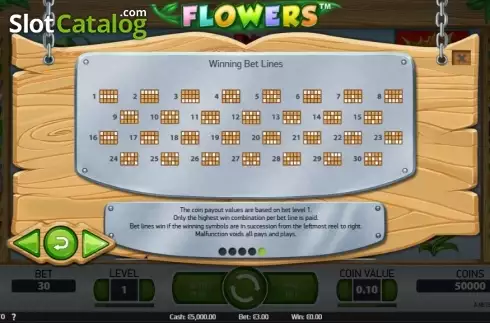 Скрин8. Flowers слот