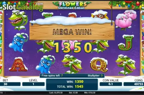 Скрин3. Flowers Christmas Edition слот