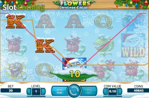 Скрин5. Flowers Christmas Edition слот