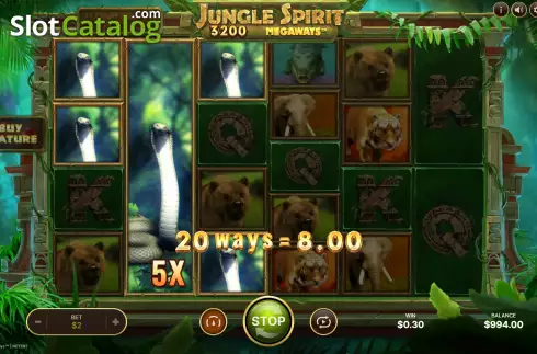 Скрин3. Jungle Spirit Megaways слот