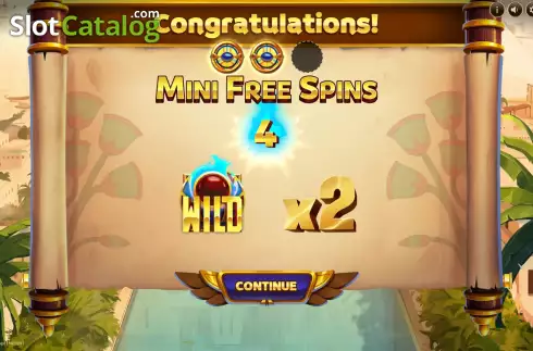 Скрин8. Golden Wheels of Egypt слот