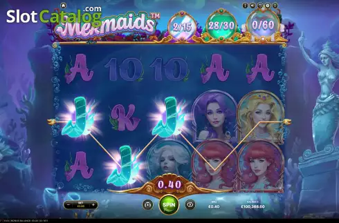 Скрин3. Mermaids слот