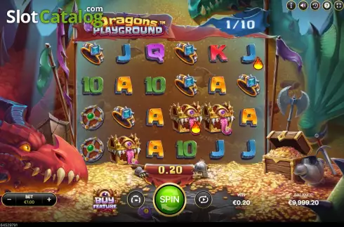 Скрин3. Dragons Playground слот