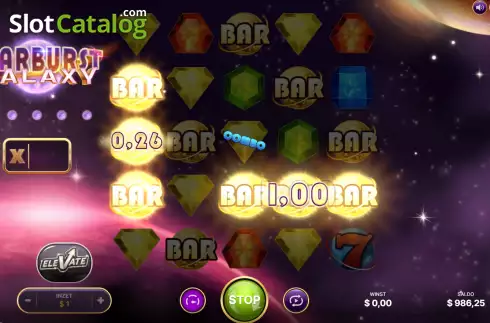 Скрин5. Starburst Galaxy слот