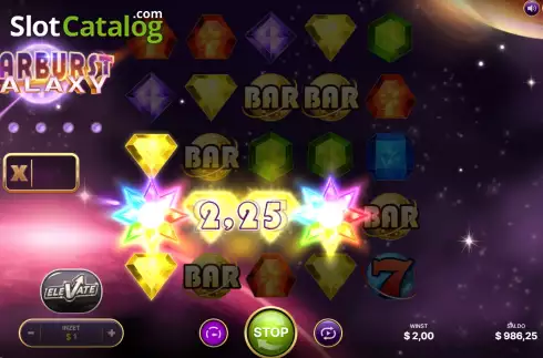 Скрин6. Starburst Galaxy слот