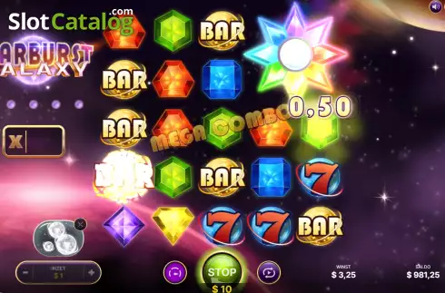 Скрин9. Starburst Galaxy слот