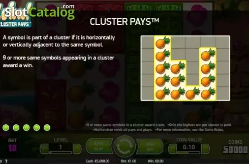 Скрин6. Aloha! Cluster Pays слот