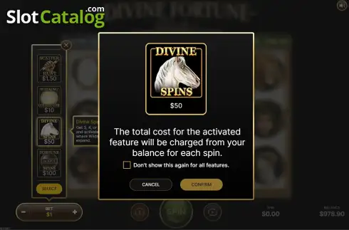 Скрин7. Divine Fortune Black слот