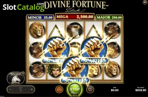 Скрин8. Divine Fortune Black слот