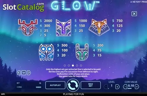 Скрин8. Glow слот