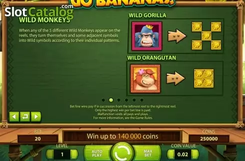 Скрин9. Go Bananas слот