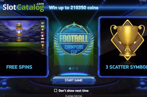 Скрин2. Football: Champions Cup слот