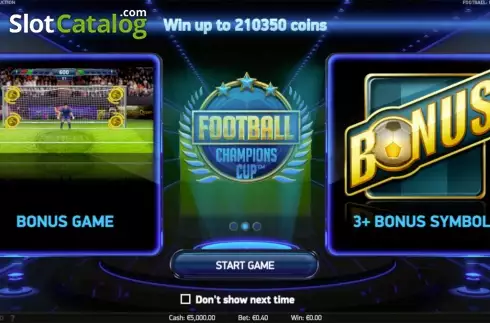 Скрин3. Football: Champions Cup слот