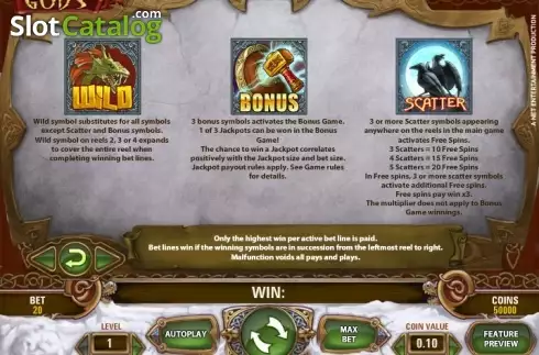 Скрин6. Hall of Gods слот