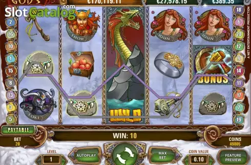 Скрин4. Hall of Gods слот