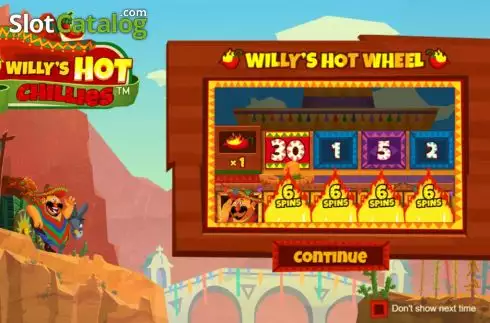 Скрин2. Willys Hot Chillies слот