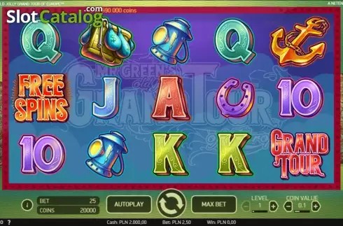 Скрин5. Mr. Green's Old Jolly Grand Tour слот