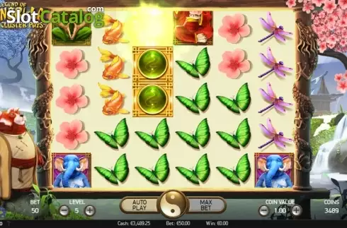 Скрин6. The Legend of Shangri-La: Cluster Pays слот