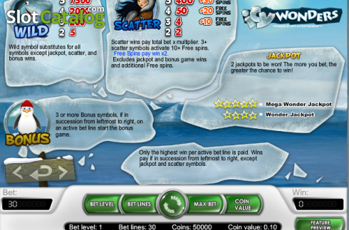 Скрин6. Icy Wonders слот