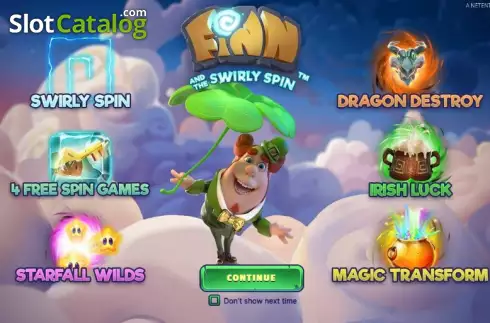Скрин2. Finn and the Swirly Spin слот