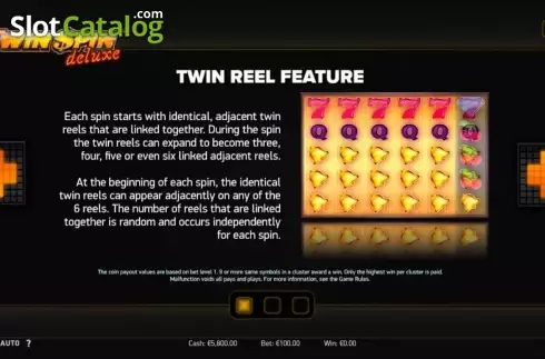 Скрин2. Twin Spin Deluxe слот