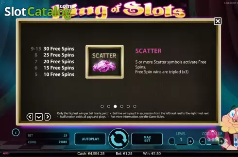 Скрин6. King of Slots слот
