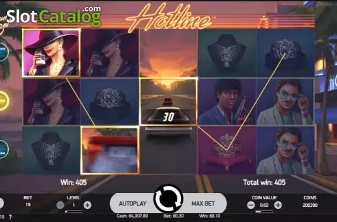Скрин8. Hotline (NetEnt) слот