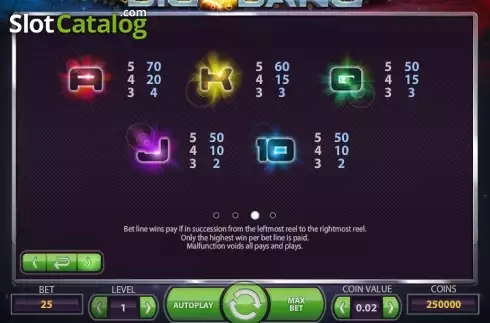 Скрин7. Big Bang (NetEnt) слот