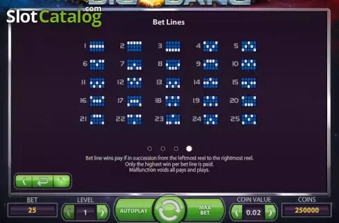 Скрин8. Big Bang (NetEnt) слот