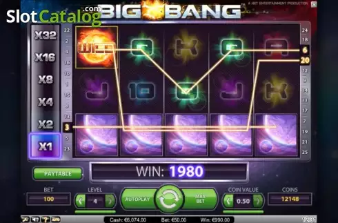 Скрин2. Big Bang (NetEnt) слот