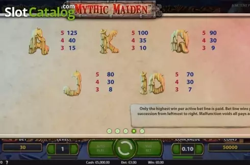 Скрин7. Mythic Maiden слот