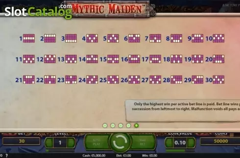 Скрин8. Mythic Maiden слот