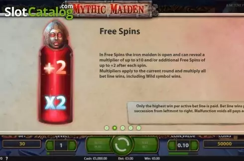 Скрин5. Mythic Maiden слот
