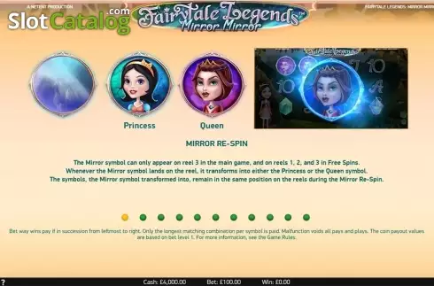 Скрин5. Fairytale Legends: Mirror Mirror (NetEnt) слот