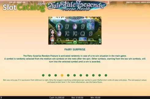 Скрин8. Fairytale Legends: Mirror Mirror (NetEnt) слот