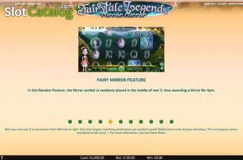 Скрин9. Fairytale Legends: Mirror Mirror (NetEnt) слот