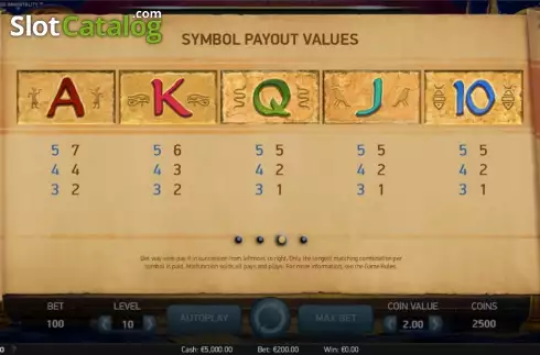 Скрин4. Pyramid: Quest for Immortality слот